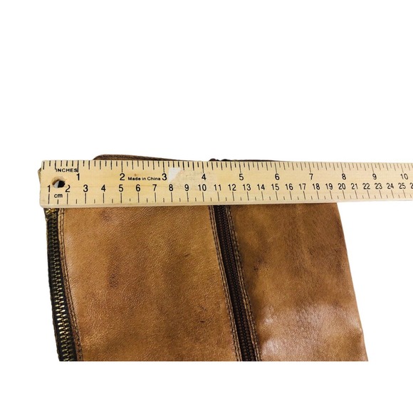 Steve Madden Cognac Rustic Leather Boots sz 8 - Picture 10 of 10